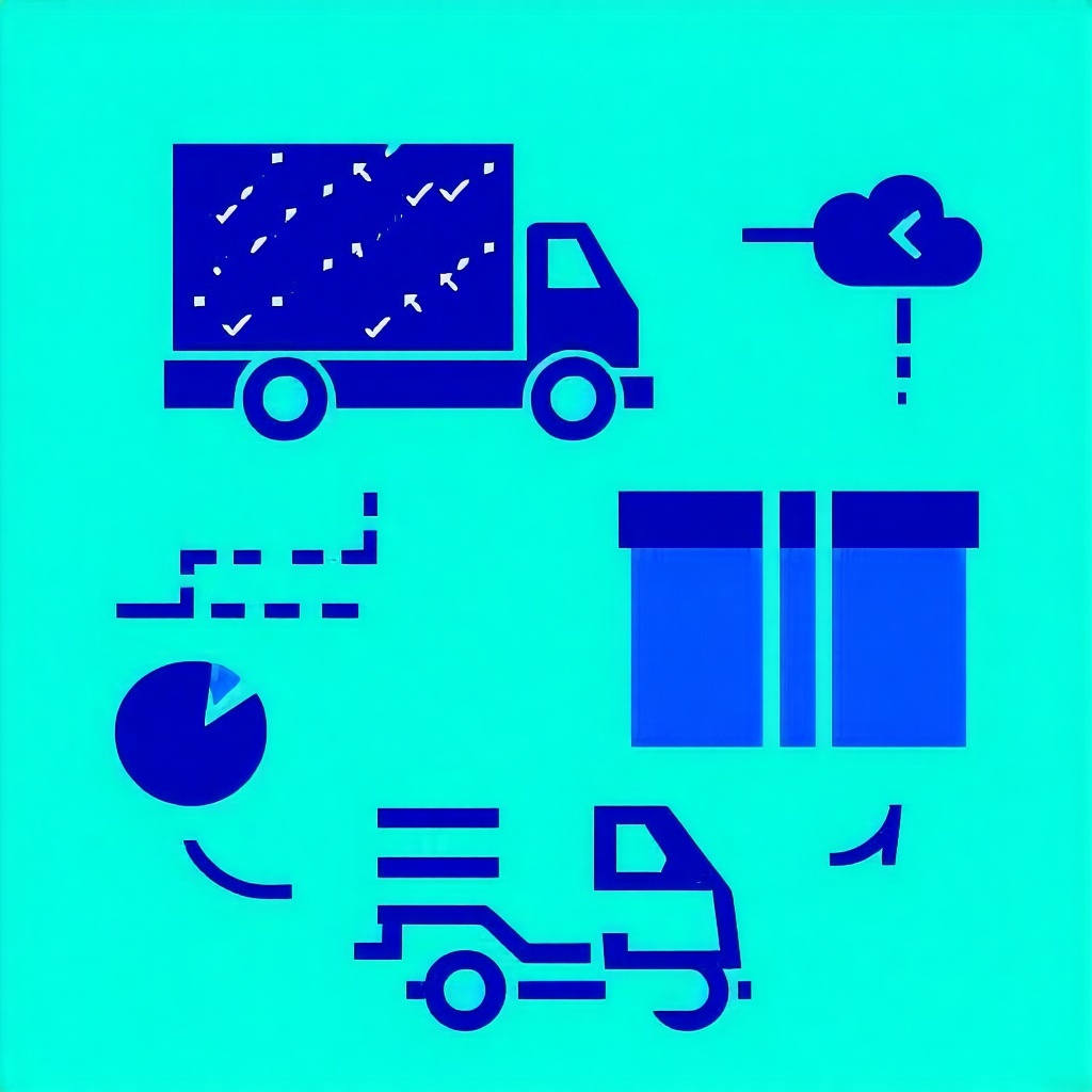 i need to create a graphic that is teal and blue that represents shipping items from oversees to the US-1