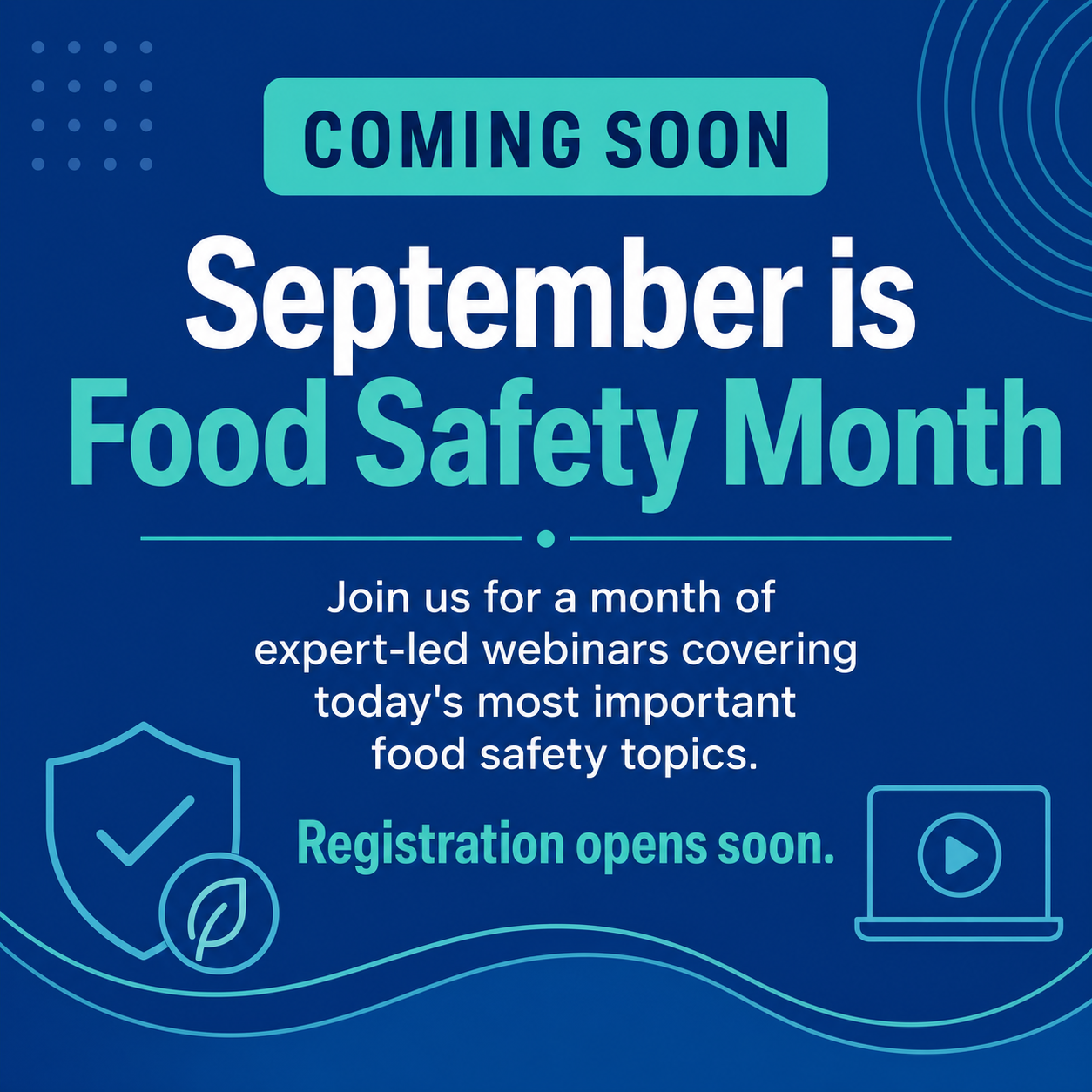 Food Safety Month Webinar Series
