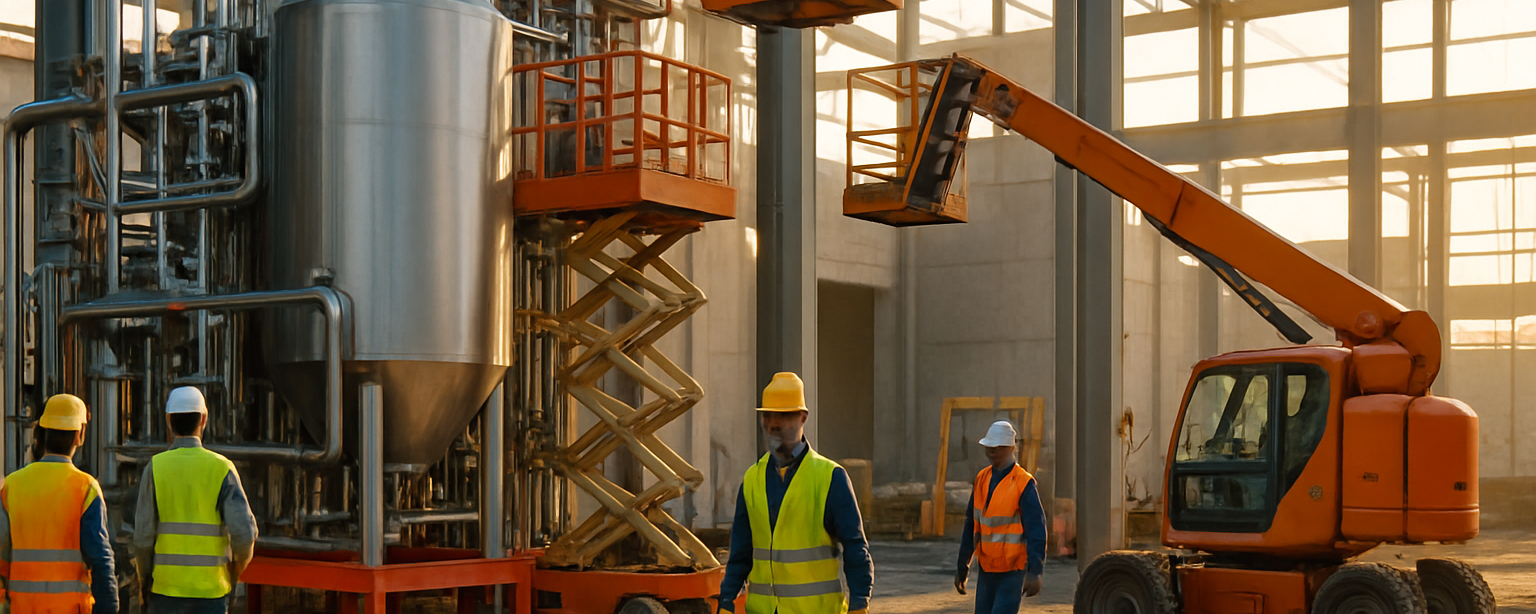 resize the pictures made for this  A bustling construction site unfolds showcasing a designbuild firm specializing in food and beverage manufacturing-1-1